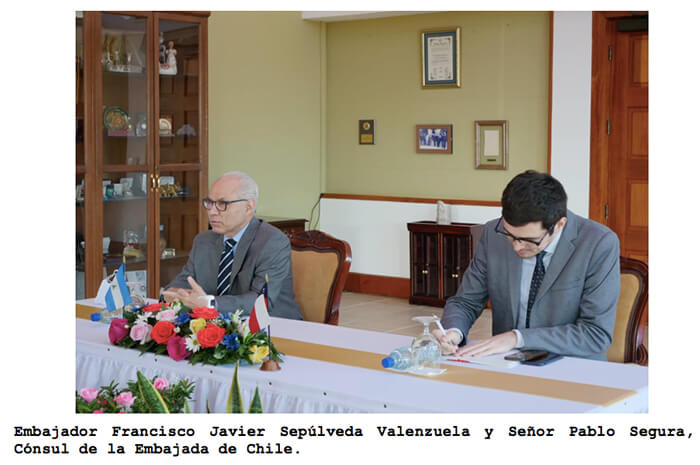 visita-embajador-chile-cancilelria-nicaragua